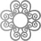 Ekena Millwork Cohen Architectural Grade PVC Pierced Ceiling Medallion, Antiqued Pale Gold, 38"OD x 13"ID x 1"P CMPP38COAPG - alternate 4